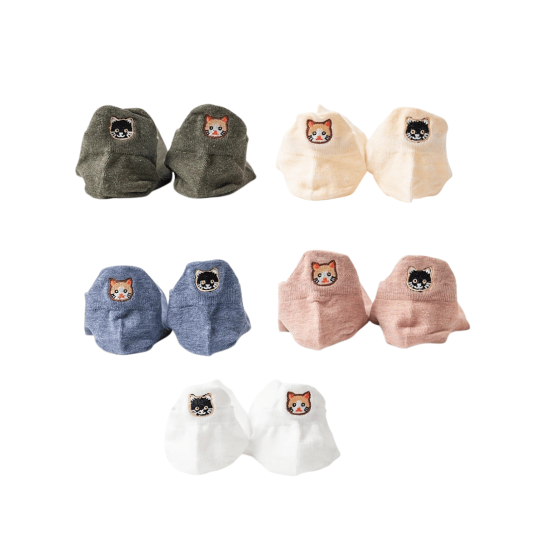 Meias Gatinhos - 5 pares