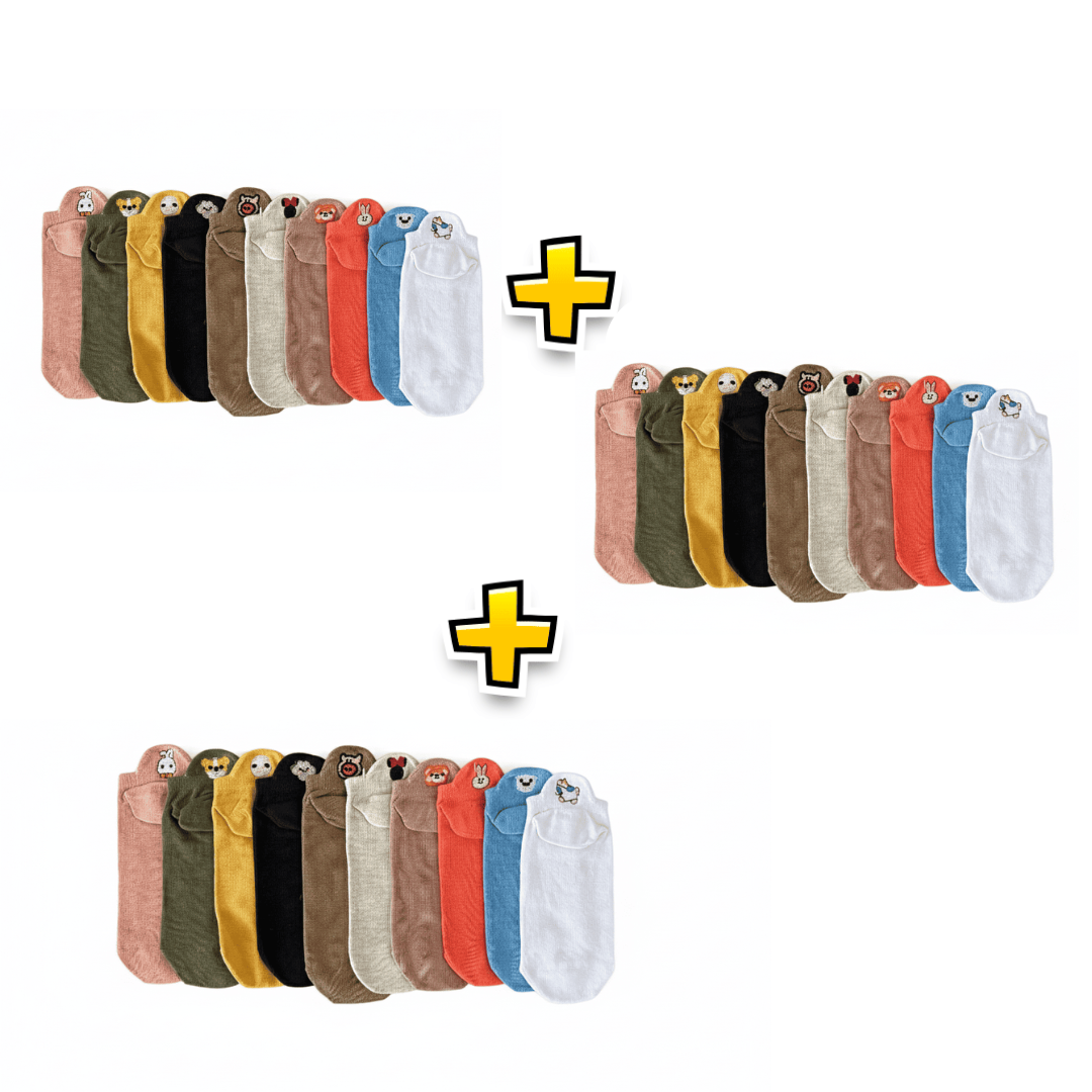 Meias Animais Fofos - 10 pares