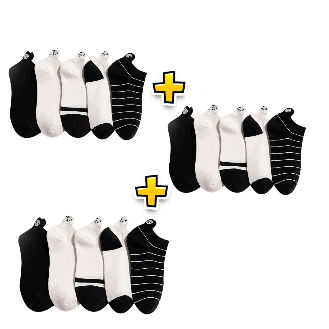 Meias Panda - 5 pares