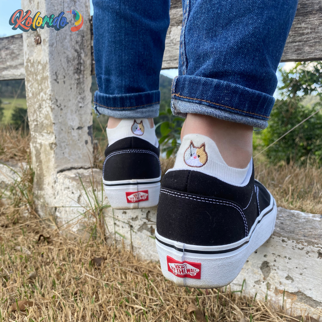 Meias Divertidas Gato - 10 pares