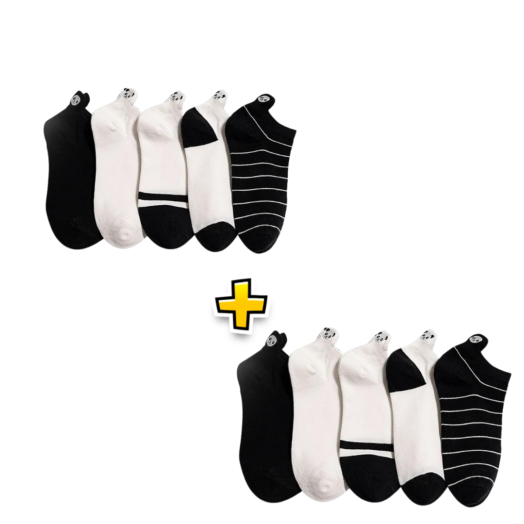 Meias Panda - 5 pares