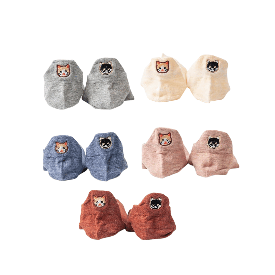 Meias Gatinhos - 5 pares