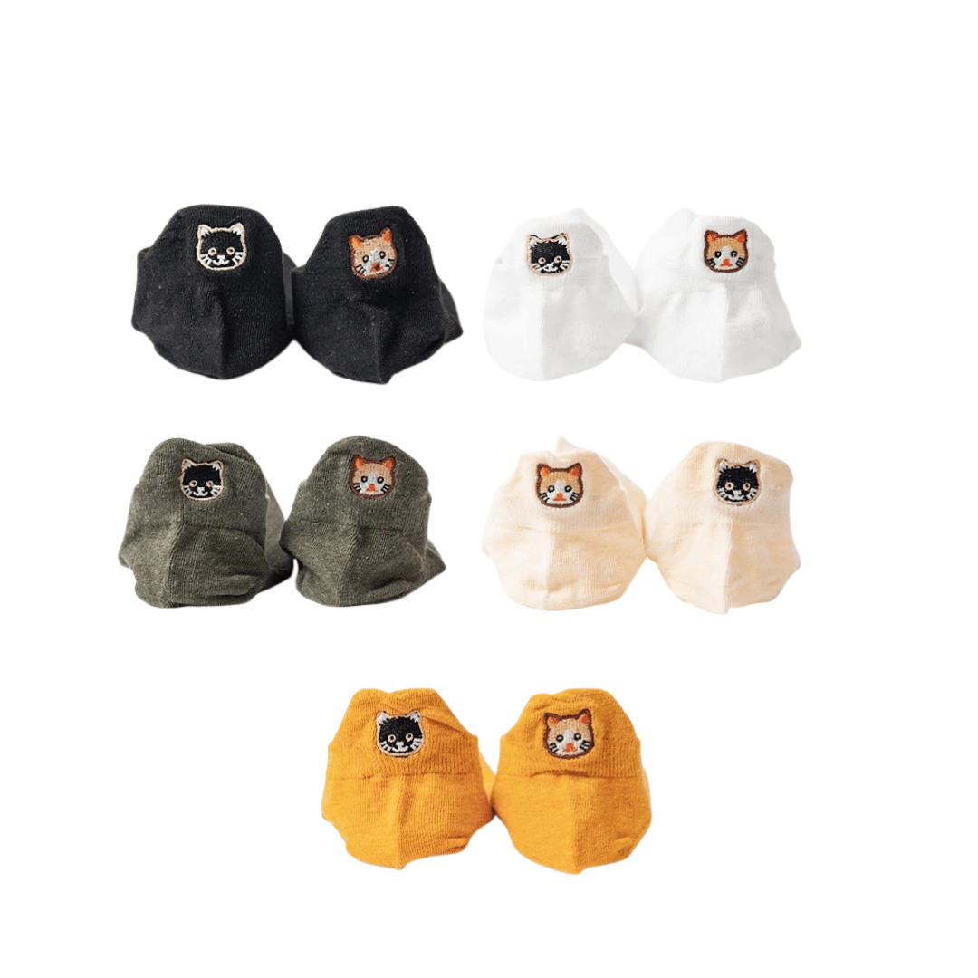 Meias Gatinhos - 5 pares