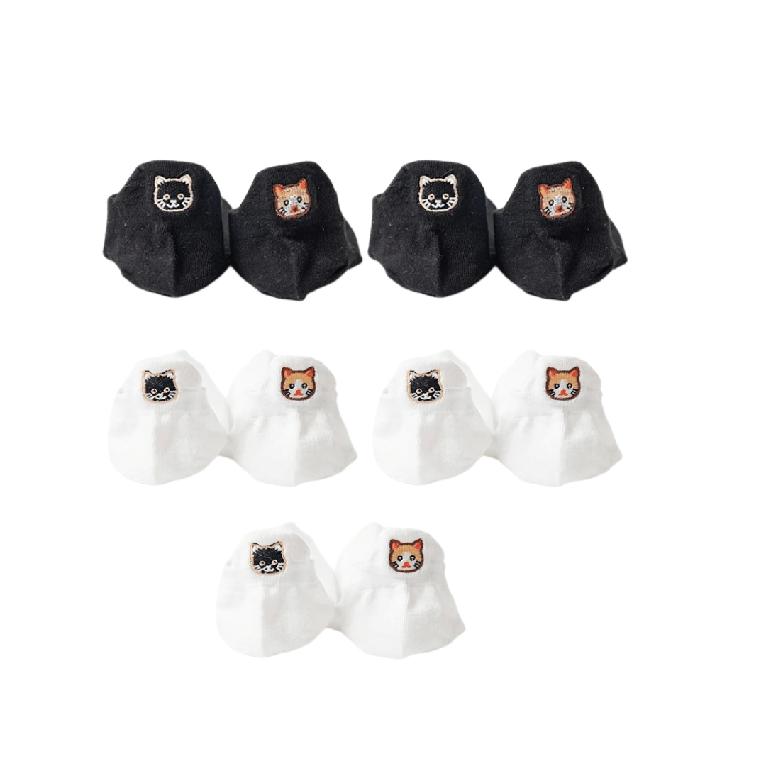 Meias Gatinhos - 5 pares