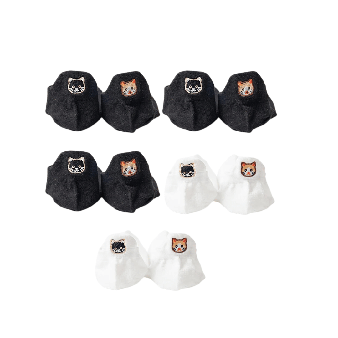 Meias Gatinhos - 5 pares