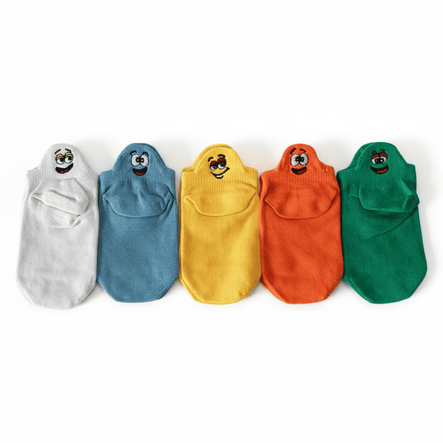 Meias Divertidas Infantil - 5 pares