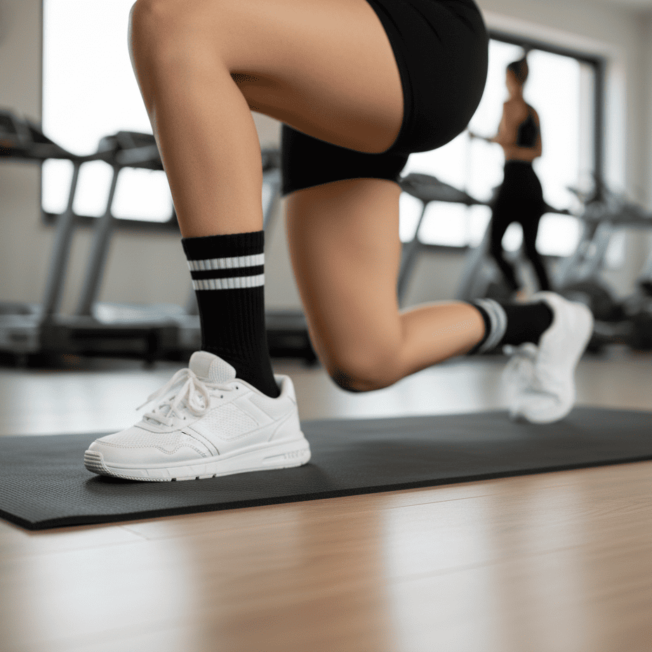 Meia Cano Alto Preto e Branco -5 pares