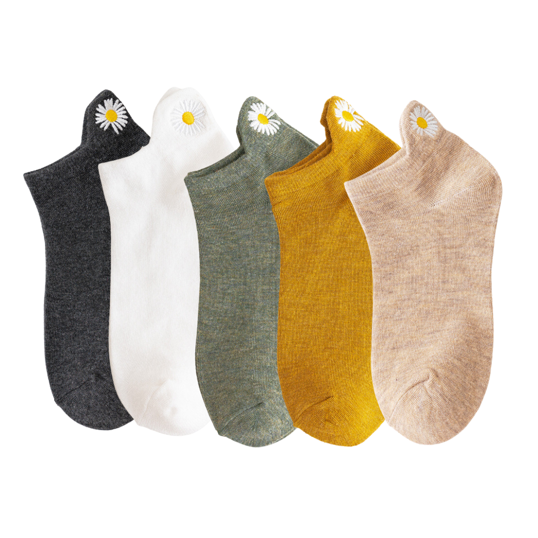 Meias Girassol - 5 pares
