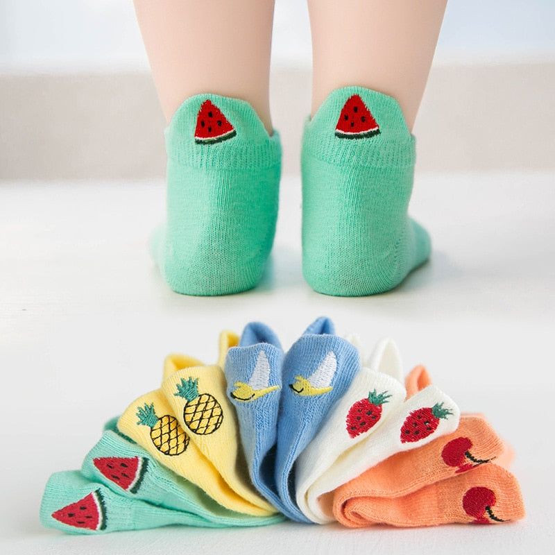Meias Smiles Frutas 2 Kids - 5 pares 200001853 Kolorido Frutas 2 1 a 3 anos
