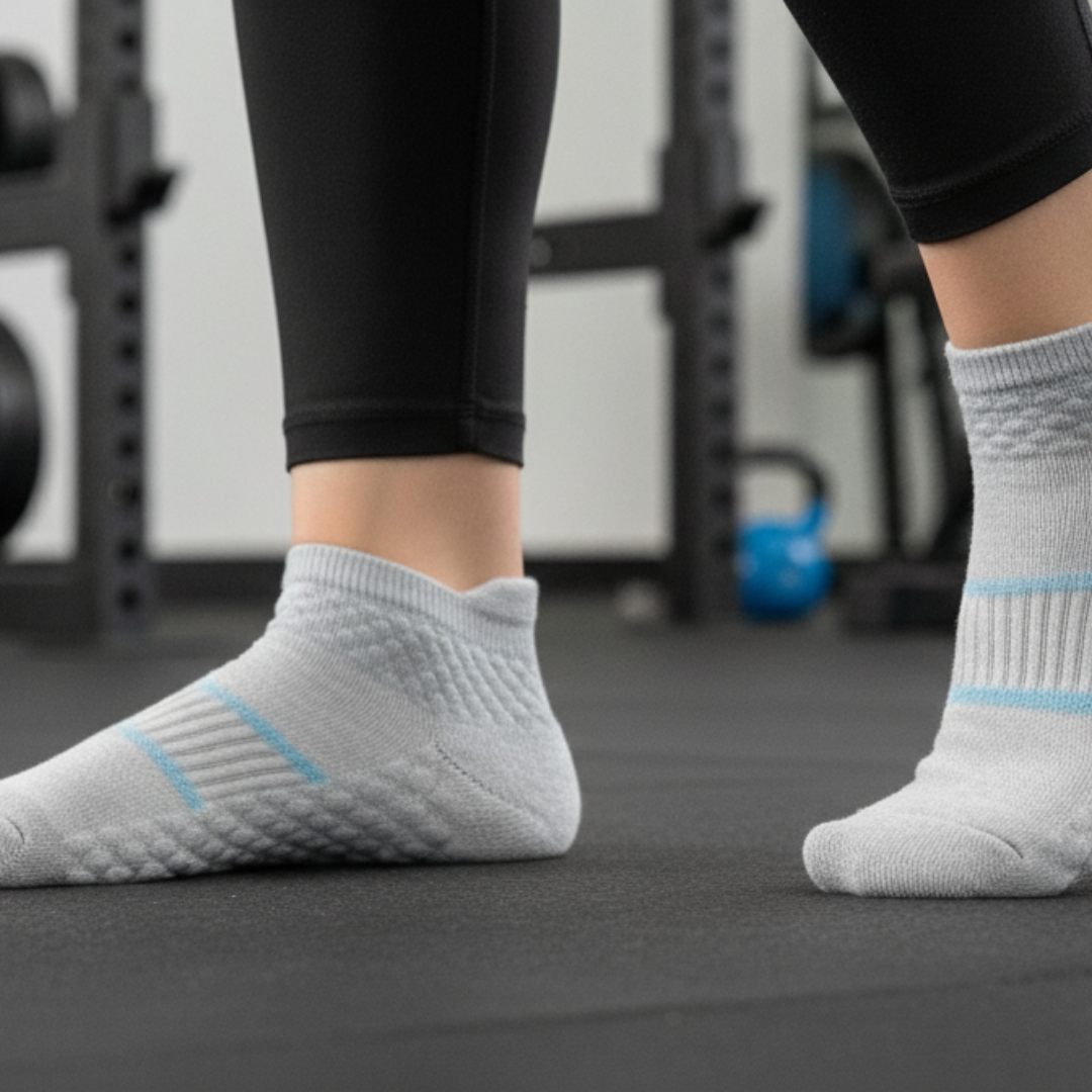 Meias Fitness Textura - 5 pares