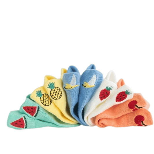 Meias Frutas Infantil - 5 pares