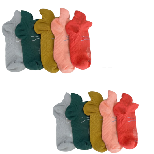 Meias Textura Mix C - 10 pares