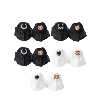 Meias Gatinhos - 5 pares