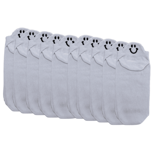 Meias Sorrisos Cores Únicas - 10 pares