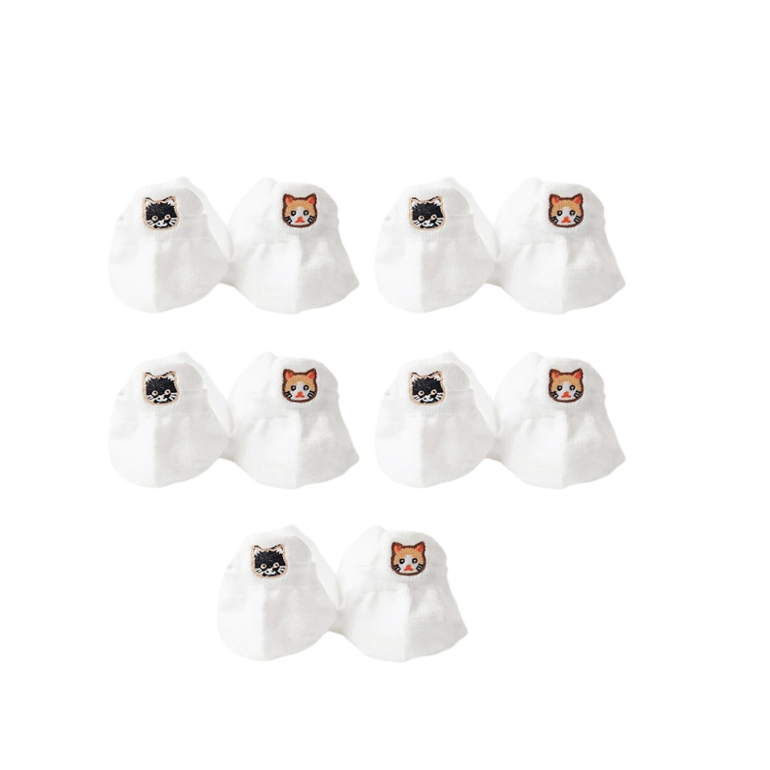 Meias Gatinhos - 5 pares