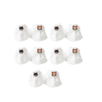 Meias Gatinhos - 5 pares