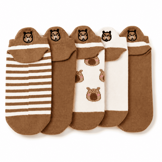 Meias Capivara Bordadas - 5 pares
