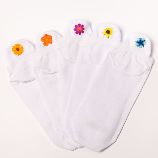 Meias Meu Jardim Desenhadas - 5 pares