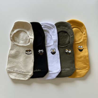 Meia Invisível Divertida Desenhadas - 5 pares