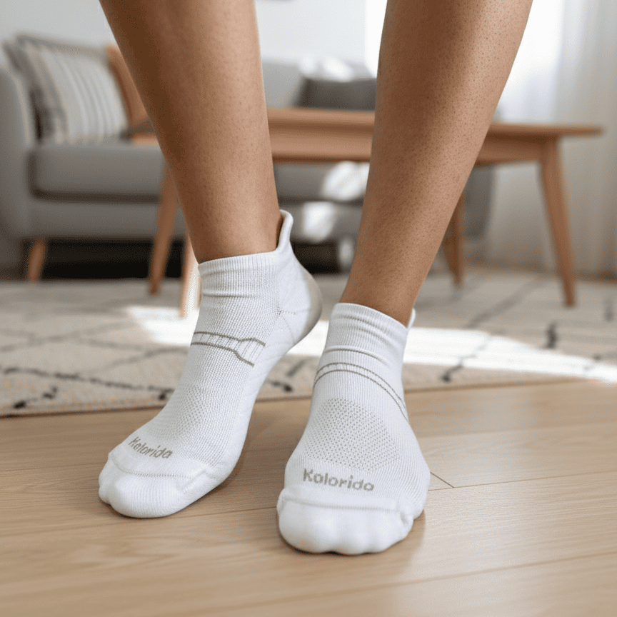 Meias Fitness Textura - 5 pares