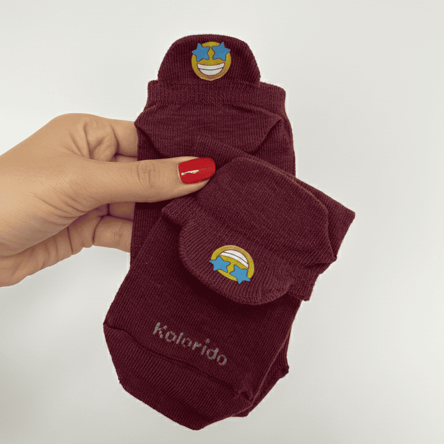 Meias Emojis Desenhadas - 5 pares