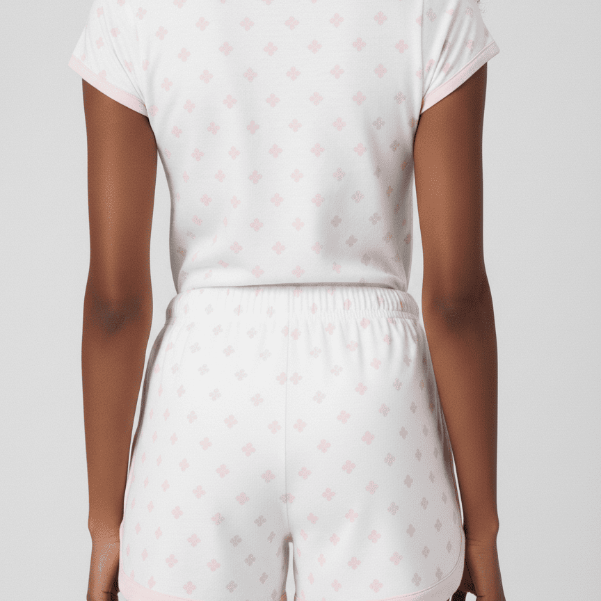 Pijamas Flor Rosa + Ecobag Grátis