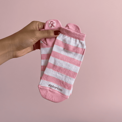 Meias Outubro Rosa - 5 pares- Edição Limitada
