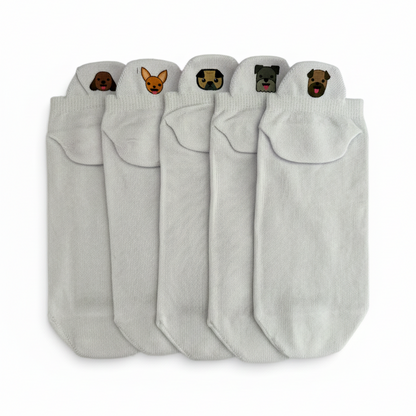 Meias Cachorros Desenhadas- 5 pares
