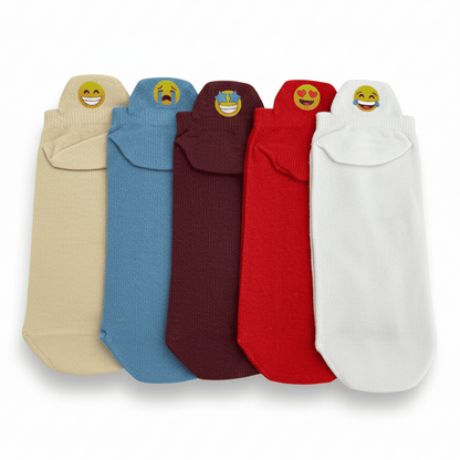 Meias Emojis Desenhadas - 5 pares