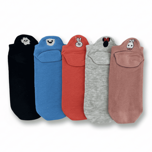 Meias Animais Fofos - 5 pares