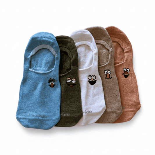 Meia Invisível Divertida Desenhadas - 5 pares