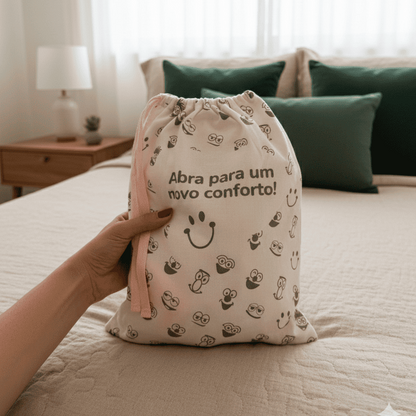 Pijamas Flor Rosa + Ecobag Grátis