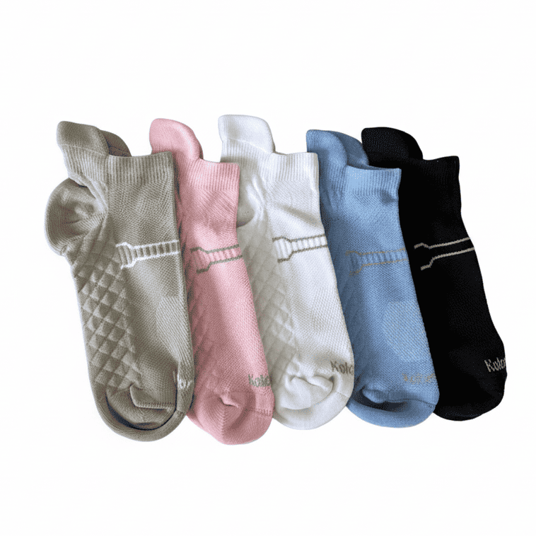 Meias Fitness Textura - 5 pares