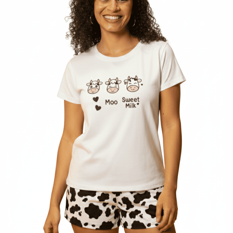 Pijamas Vaquinha + Ecobag Grátis