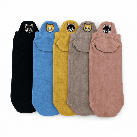 Meias Gatinhos - 5 pares