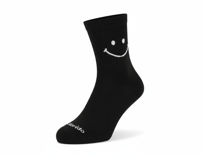Meia Cano Alto Sorriso Preto -1 par
