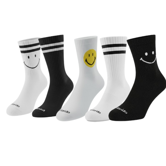 Meia Cano Alto Mix -5 pares