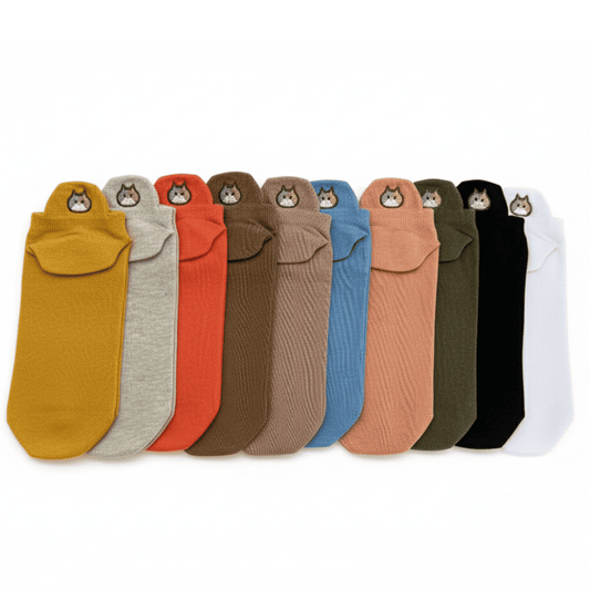 Meias Divertidas Gato - 10 pares